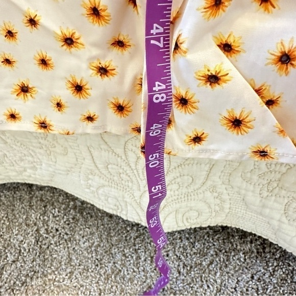 NWT WeWoreWhat smocked midi dress peasant country casual loose baggy women S - Picture 10 of 10